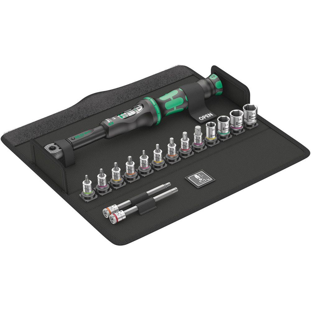05004180001 Bicycle Set Torque 1 Wera llave dinamométrica para bicicleta 16 piezas